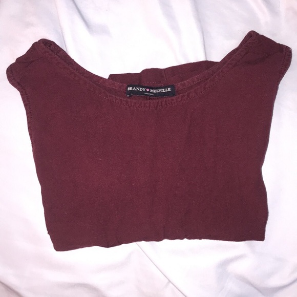 Brandy Melville burgundy tank - Picture 2 of 3
